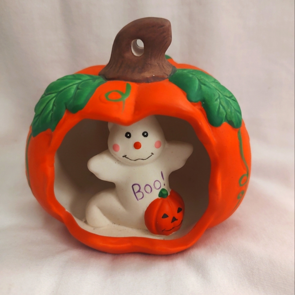 Halloween Pumpkin Ghost Decor